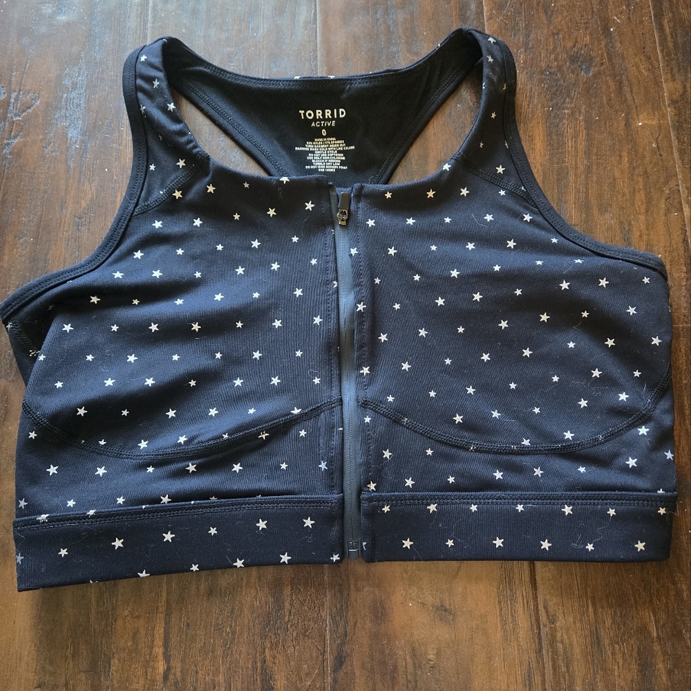 Brand New Torrid Size 0 Star Pattern Sports Bra